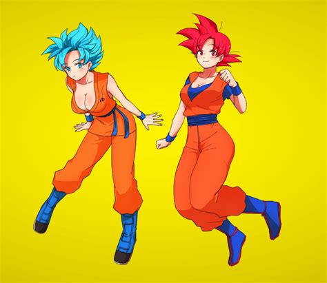 female goku naked